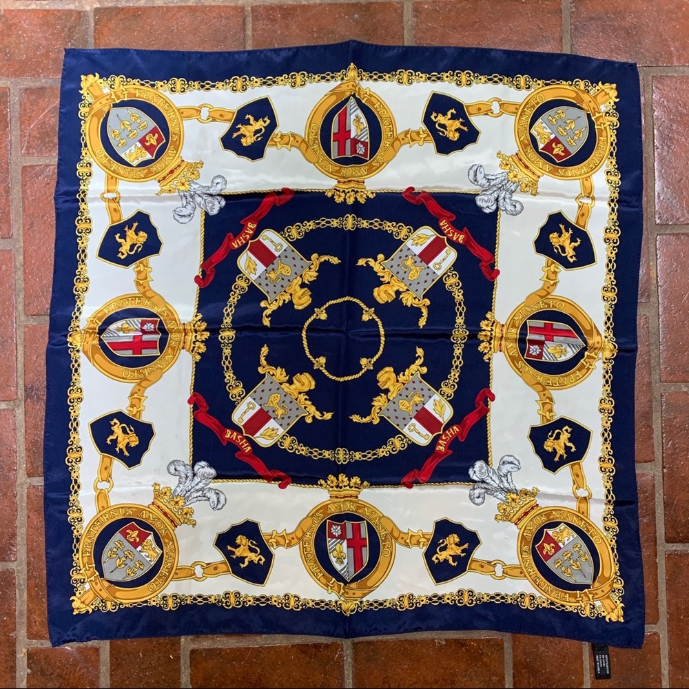 Vintage 80s Square Scarf